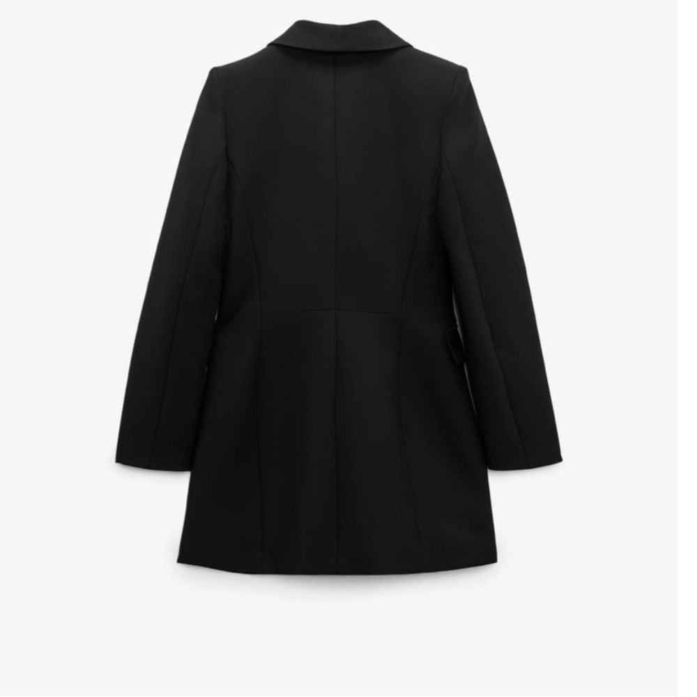 ZARA DOUBLE BREASTED LONG BLAZER NWT L - Picture 8 of 12